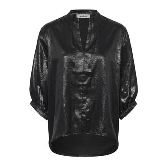 Soaked In Luxury Overhemden, Dames, Zwart, 2Xl, Blouses