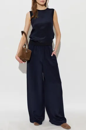 Max Mara Top Ginseng, Womens, Navy Blue