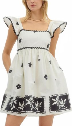 Entro fights For Me Mini Dress In Cream