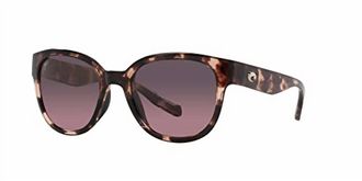 Costa Womens Salina Sunglasses In Coral Tort Rose Gradient 580G