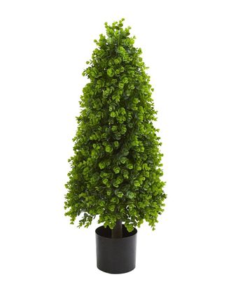 Nearly Natural 3Ft Eucalyptus Topiary Artificial Tree