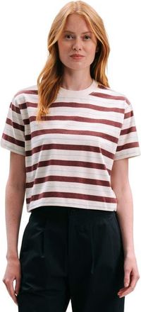Richer Poorer Inc. The Recycled Stripe Crop Tee in Red Stripe at Nordstrom, Size X-Small