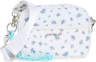 Madden Girl Camera Crossbody Bag in White Ditsy at Nordstrom Rack