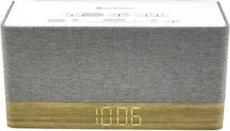 Soundmaster UR630WE Radiosveglia fm Bluetooth, aux, fm Funzione allarme Grigio, Marrone