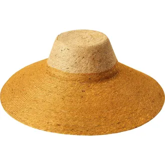 Brunna.Co The Riri Duo Jute Straw Hat in Golden Saffron at Nordstrom, Size Medium