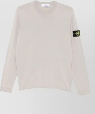 Stone Island organic cotton crew neck knitwear jumper