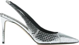 Scarosso Sutton Elaphe Pumps - Dames - Pumps - Grijs - 37 EU - Schoenen