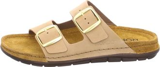 Rohde Leren Slider - Dames - Schoenen - Bruin - Maat: 38 EU Leer
