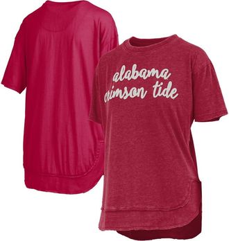 Pressbox Womens Pressbox Crimson Alabama Crimson Tide Poncho T-Shirt at Nordstrom, Size Small
