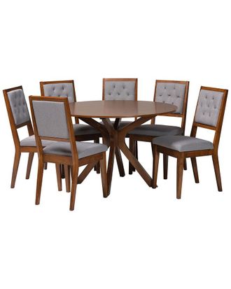 Baxton Studio Mana Modern 7Pc Dining Set