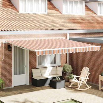 vidaXL Toldo Retr&aacute;ctil Multicolor 400 X 300 Cm Poli&eacute;ster Vidaxl