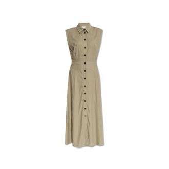 Gestuz Gzizza Jurk - Dames - Shirt Kleedjes - Groen - L - Linnen - Kleedjes