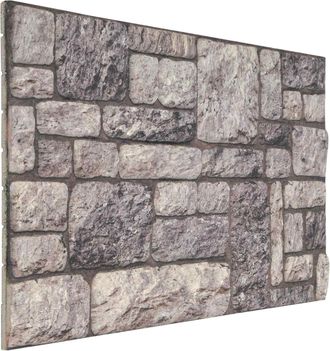 vidaXL Paneles De Pared 10 Uds. 100 X 50 Cm Gris Y Blanco Espuma Eps Vidaxl