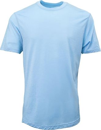 Lords of Harlech Cassius Merino Wool Jersey Crew Neck T-Shirt in Blue at Nordstrom, Size Xx-Large
