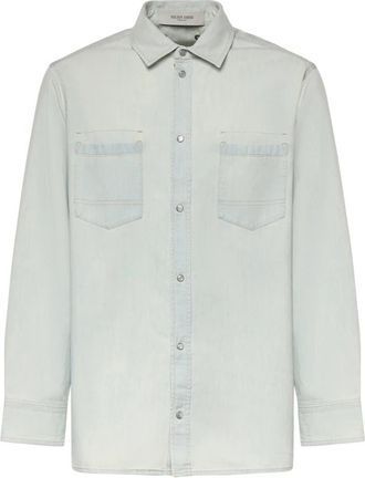 Golden Goose Overshirt in Denim - Heren - Spijkeroverhemden - Blauw - L - Denim - Overhemden