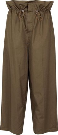 Erika Cavallini Semi Couture Broek Hout