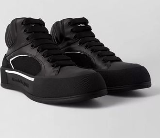 Alexander McQueen leather high-top sneakers