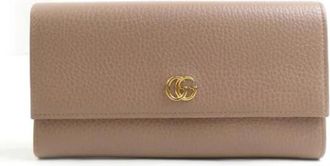 Gucci Pre-owned Vintage Portemonnee - Dames - Vintage Accessoires - Beige - ONE Size - Leer - Vintage