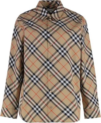 Burberry Dames, Blouses & Shirts, Beige, Maat: 3XS Katoen