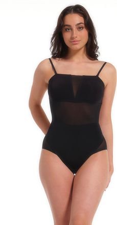 Magic Bodyfashion Shaping-Body MAGIC BODYFASHION, Damen, Gr. XXL, N-Gr, schwarz, Obermaterial: 83% Polyamid, 17% Elasthan, Bodys Shaping-Body, Mit Mesh-Details