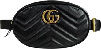 Gucci Pre-owned Belt Bags, female, Black, Size: ONE SIZE Pre-owned Leather Belt Bag
