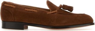 Edward Green Brown Suede Belgravia Loafers