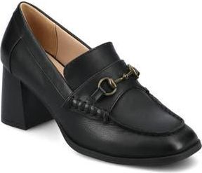 Journee Collection Aisha Moc Toe Loafer Pump in Black at Nordstrom Rack, Size 9.5