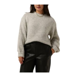 Gestuz Dames, Truien, Grijs, Maat: XL Wol