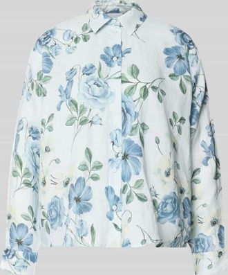 Jake*s Regular Fit Hemdbluse aus Leinen in Bleu, Gr&ouml;&szlig;e 34