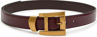 Versace Glossed Leather Belt - Brown - 90 (UK 14 / XL)