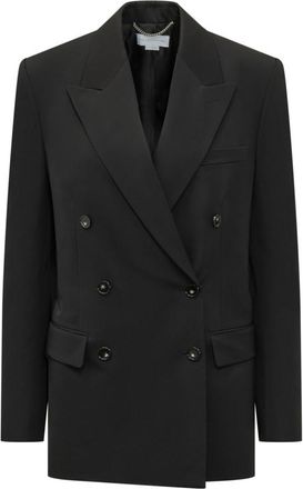 Stella McCartney Black Solid Peaked Lapel Blazer