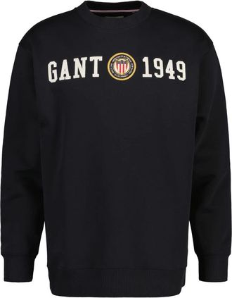 GANT Maglieria Sweatshirt - Heren - Sweatshirts - Zwart - S - Hoodies & sweatvesten