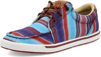 Twisted X Boots Womens Hooey Vibrant Serape Shoes In Blue