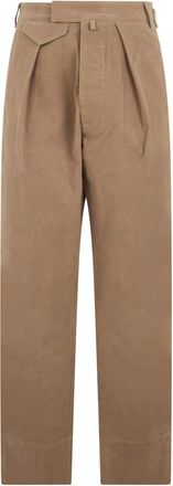 Moschino Rechte broek - Heren - Straight fit broeken - Beige - M - Katoen - Broeken
