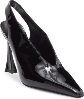 Jeffrey Campbell Alimony Slingback Pump in Black Patent at Nordstrom Rack, Size 7.5