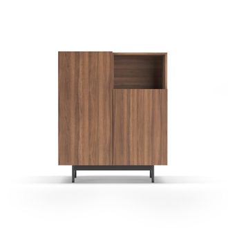 HERDASA Mueble Aparador En Melamina, Colecci&oacute;n Printed (602-1), Con 2 Puertas, En Nogal