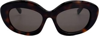 Loewe CURVY Brown Cat Eye Ladies Sunglasses LW40153F 52E 54