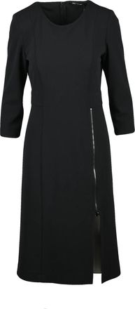 Pennyblack Pennyblack Midi Dress With Three-Quarter Sleeves And Vertical Zipper Detail