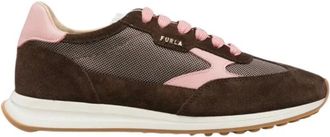 Furla Retro vetersneaker - Dames - Schoenen - Bruin - Maat: 39 EU Leer