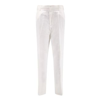 Brunello Cucinelli Suit Trousers - male - Brunello Cucinelli - Suit Trousers - White - XL - Trousers