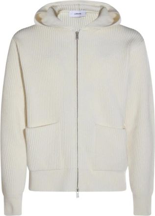 Lardini Roomwit Sweater - Heren - Vesten - Beige - S - Truien & Vesten