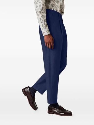 Paul Smith Broek met geplooide details - Blauw