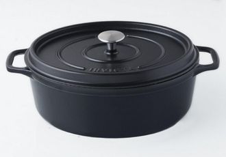 Invicta Daubi&egrave;re De Hierro Fundido Esmaltado 33cm Negro Mate - Puv403331 - Invicta