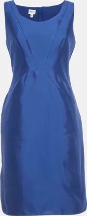 Armani Blue Taffeta Sheath Dress
