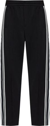 Emporio Armani stripe-detail track pants - Black