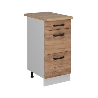 Vicco Mueble Bajo De Cocina R-line, Roble Dorado, 40 Cm Et Roble, Vicco