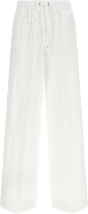 Herno White Cotton Casual Womens Pants
