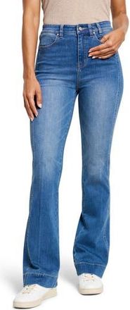 Nic+Zoe Side Panel High Waist Bootcut Ankle Jeans in Atlantic at Nordstrom Rack, Size 25