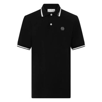 Philipp Plein Polo Shirt Ss Logo - - Tops - Uomo - Nero - L