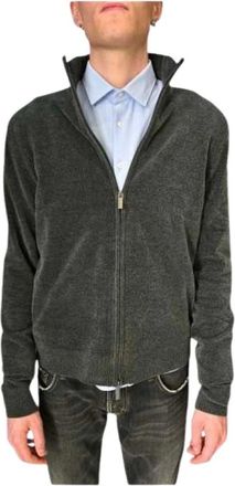 Roberto Ricci Design Chaleco de terciopelo con cremallera - Knitwear - Hombre - Verde - 3XL
